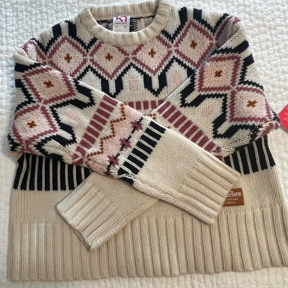 Kari Traa Fair Aisle Wool Blend Sweater New XS - Picture 6 of 8